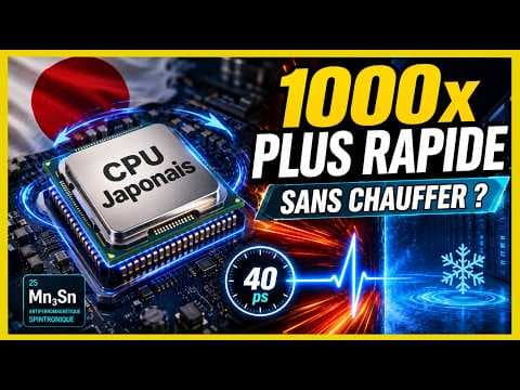 Cette puce japonaise est 1000× plus rapide… et ne chauffe PAS